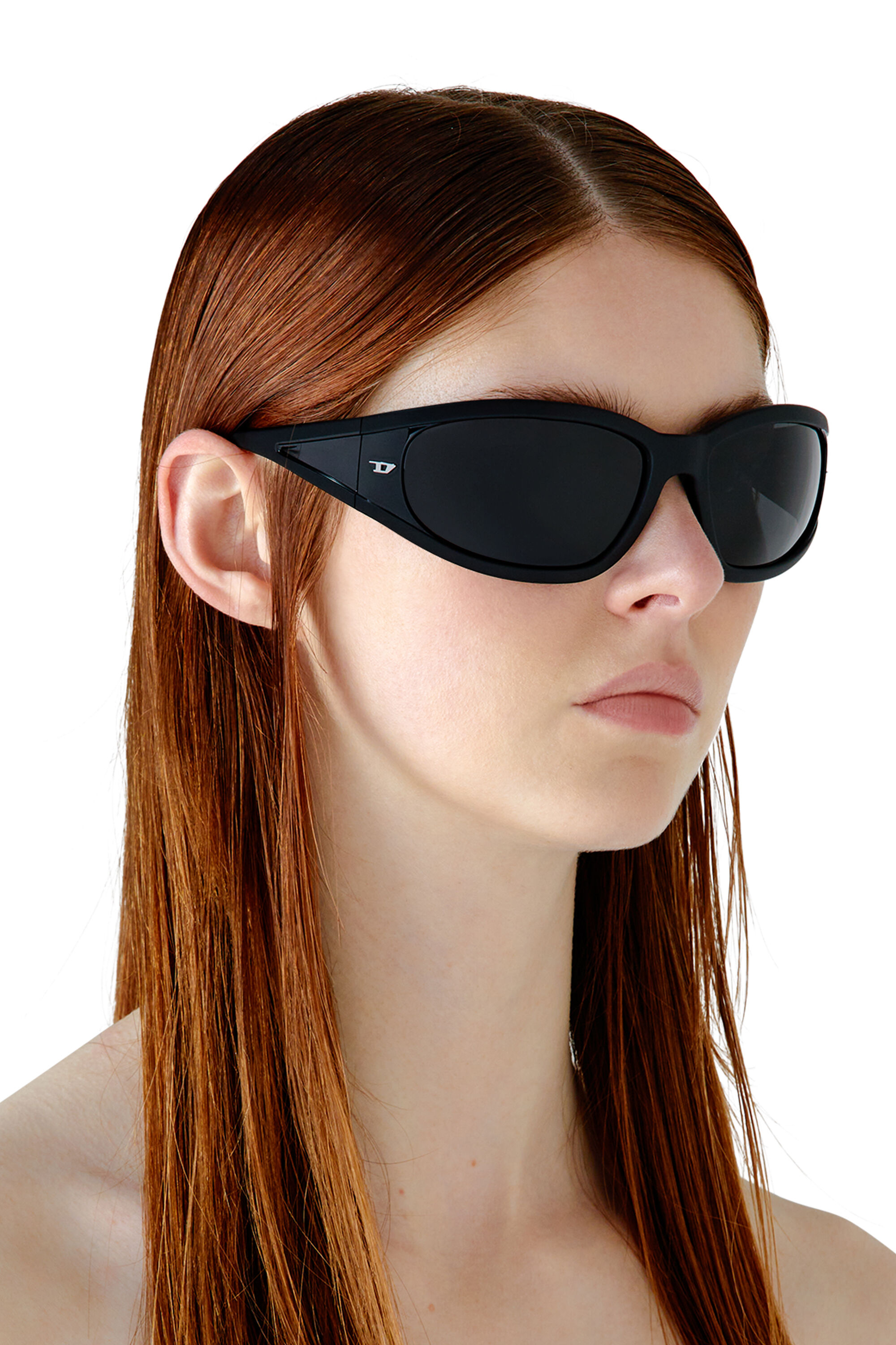 Diesel - 0DL3002, Lunettes de soleil rectangulaires en acétate Mixte in Noir - 6