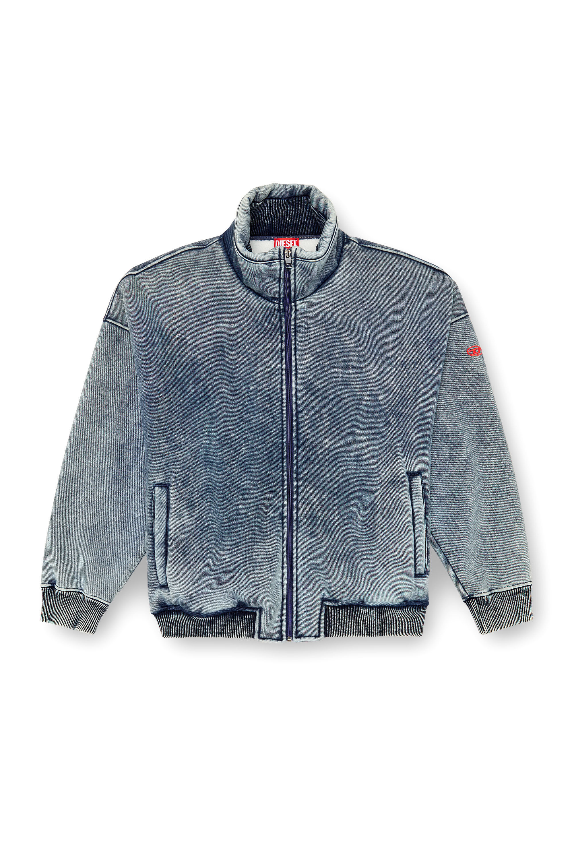 Diesel - S-BATEL, Veste en jersey teddy Homme in Bleu - 2