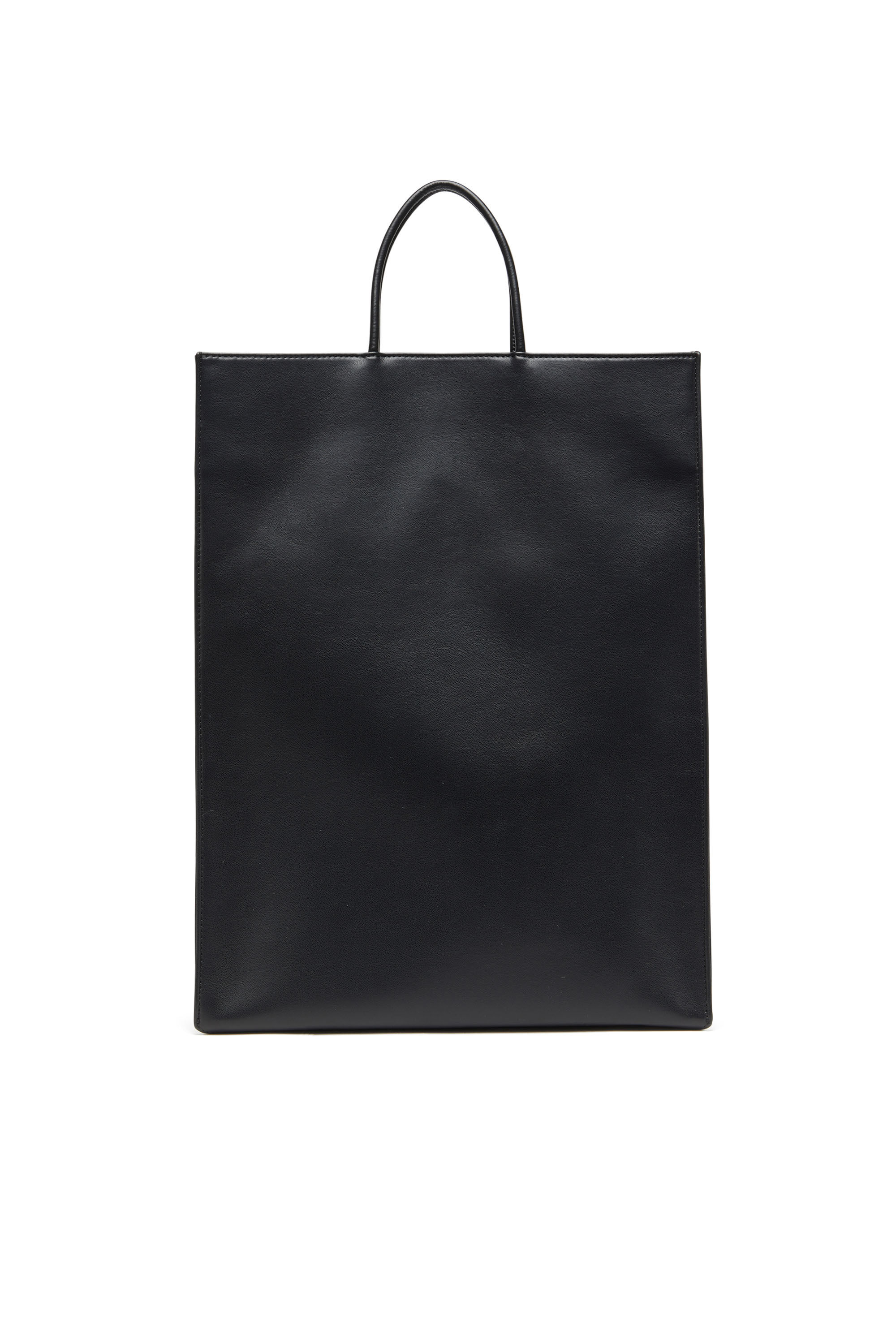 Diesel - DSL 3D SHOPPER L X, Dsl 3D L-Grand sac tote en PU avec logo embossé Homme in Noir - 3