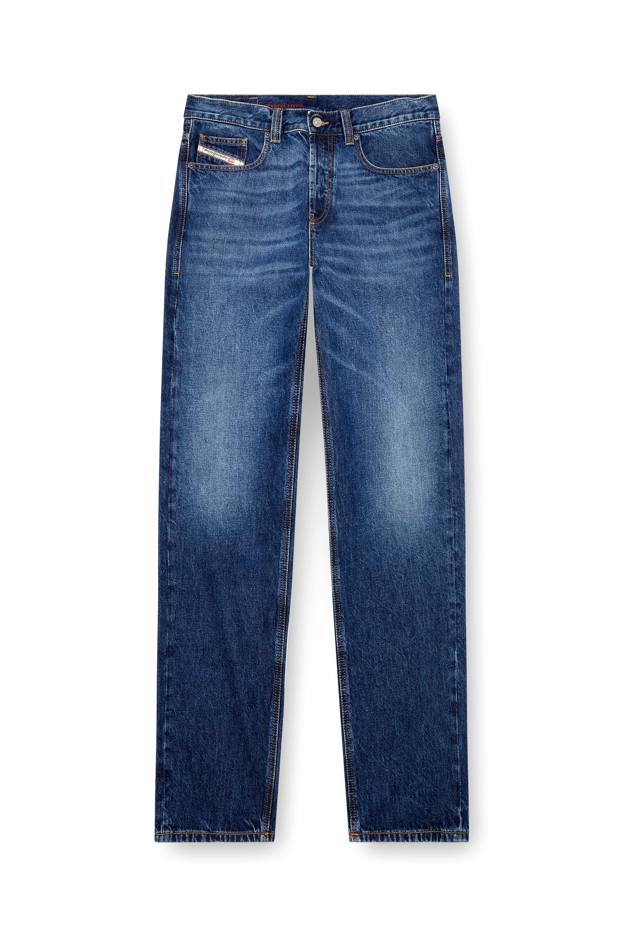 Diesel - Regular Jeans 2024 D-Macs 09I27 Homme, Bleu Foncé - Image 3