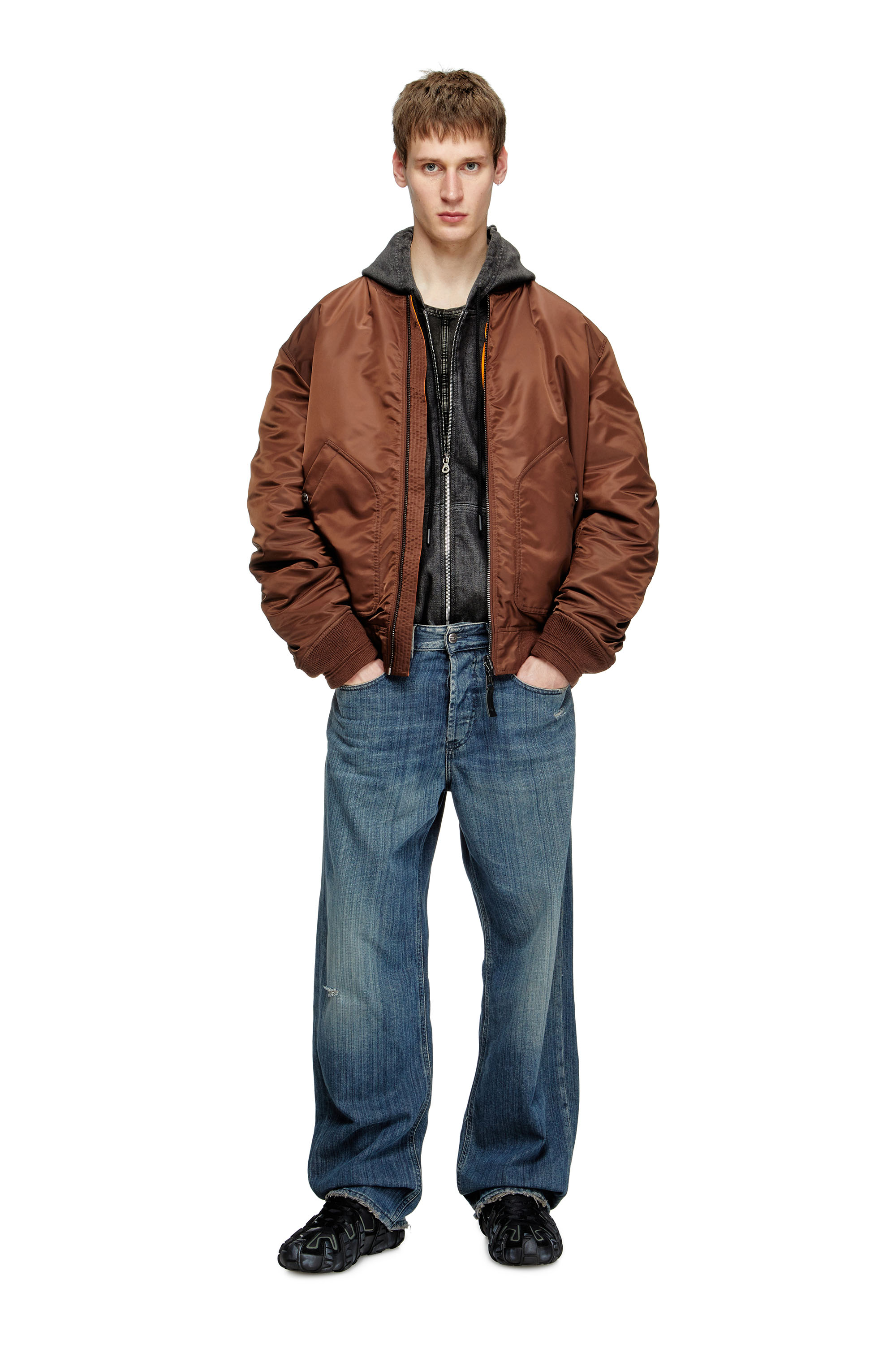 Diesel - Relaxed Jeans 2001 D-Macro 09M09 Homme, Bleu Foncé - Image 2