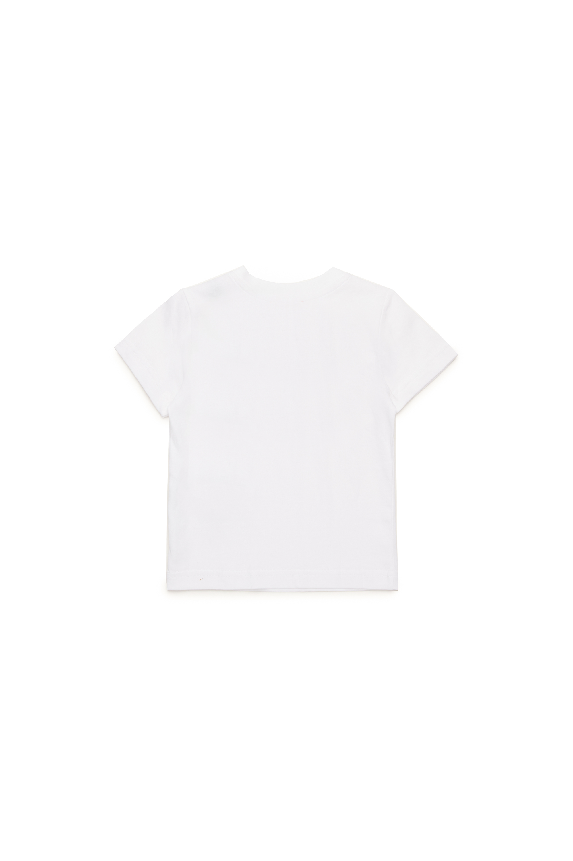 Diesel - TBOXTN14B, T-shirt avec logo Oval D effet vieilli Mixte in Blanc - 2