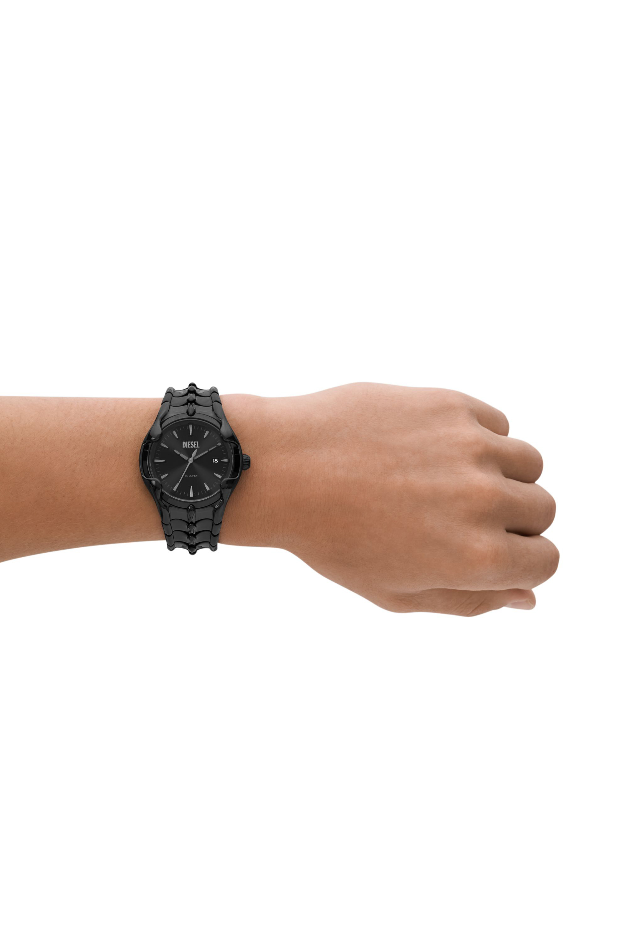 Diesel - DZ2187, Montre Vert en acier inoxydable noir Homme in Noir - 4