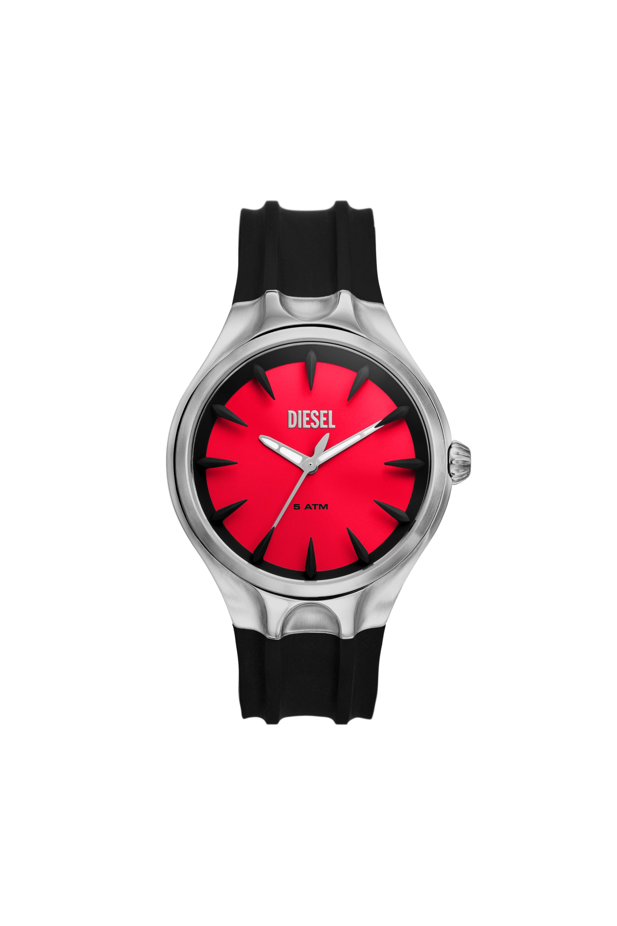 Diesel - DZ2202, Montre Streamline en silicone noir Homme in Noir - 1