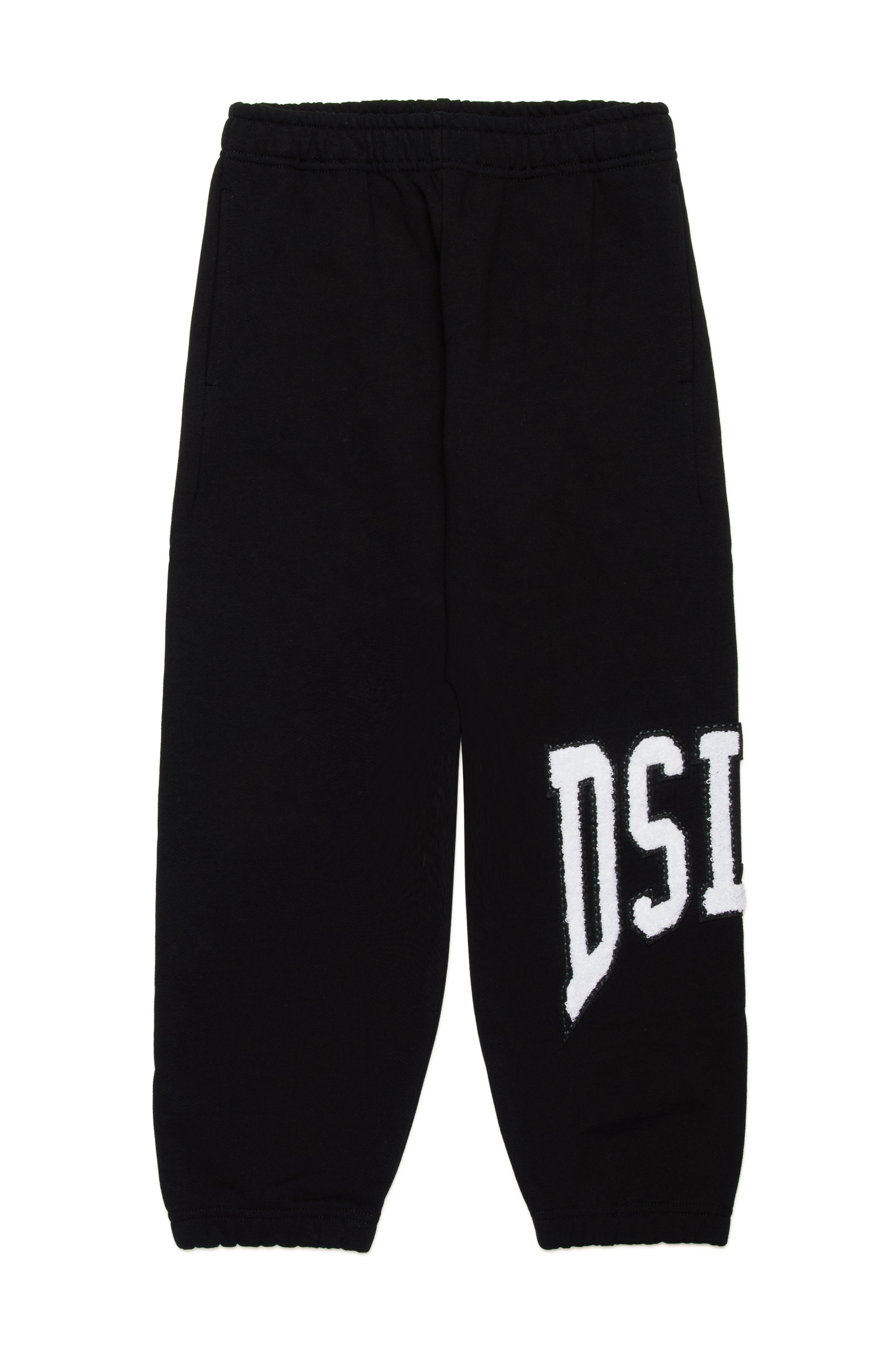 Diesel - PMARCHI, Pantalon de survêtement avec logo universitaire Homme in Noir - 1