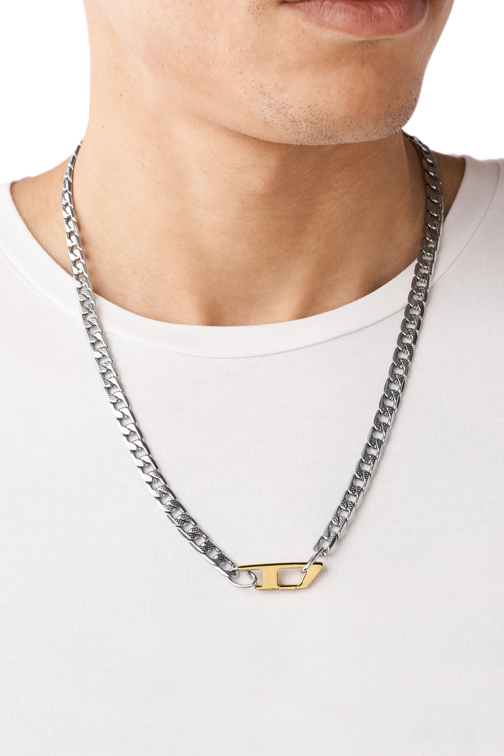 Diesel - DX1343, Collier chaîne en acier inoxydable Mixte in Gris argenté - 3