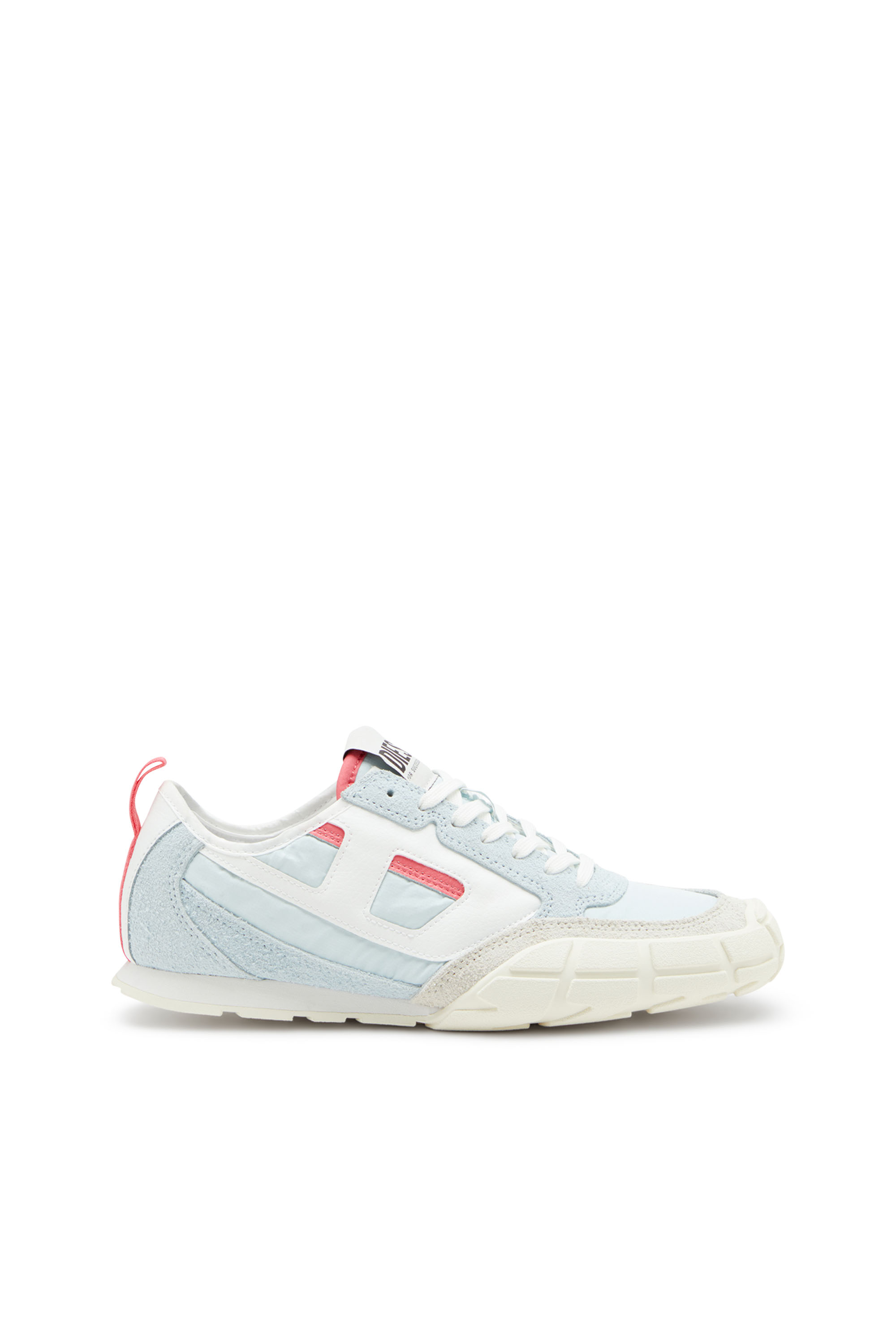 Diesel - S-PAGODHA LOW W, S-Pagodha-Sneakers en cuir, suède et tissu indéchirable Femme in Bleu - 1