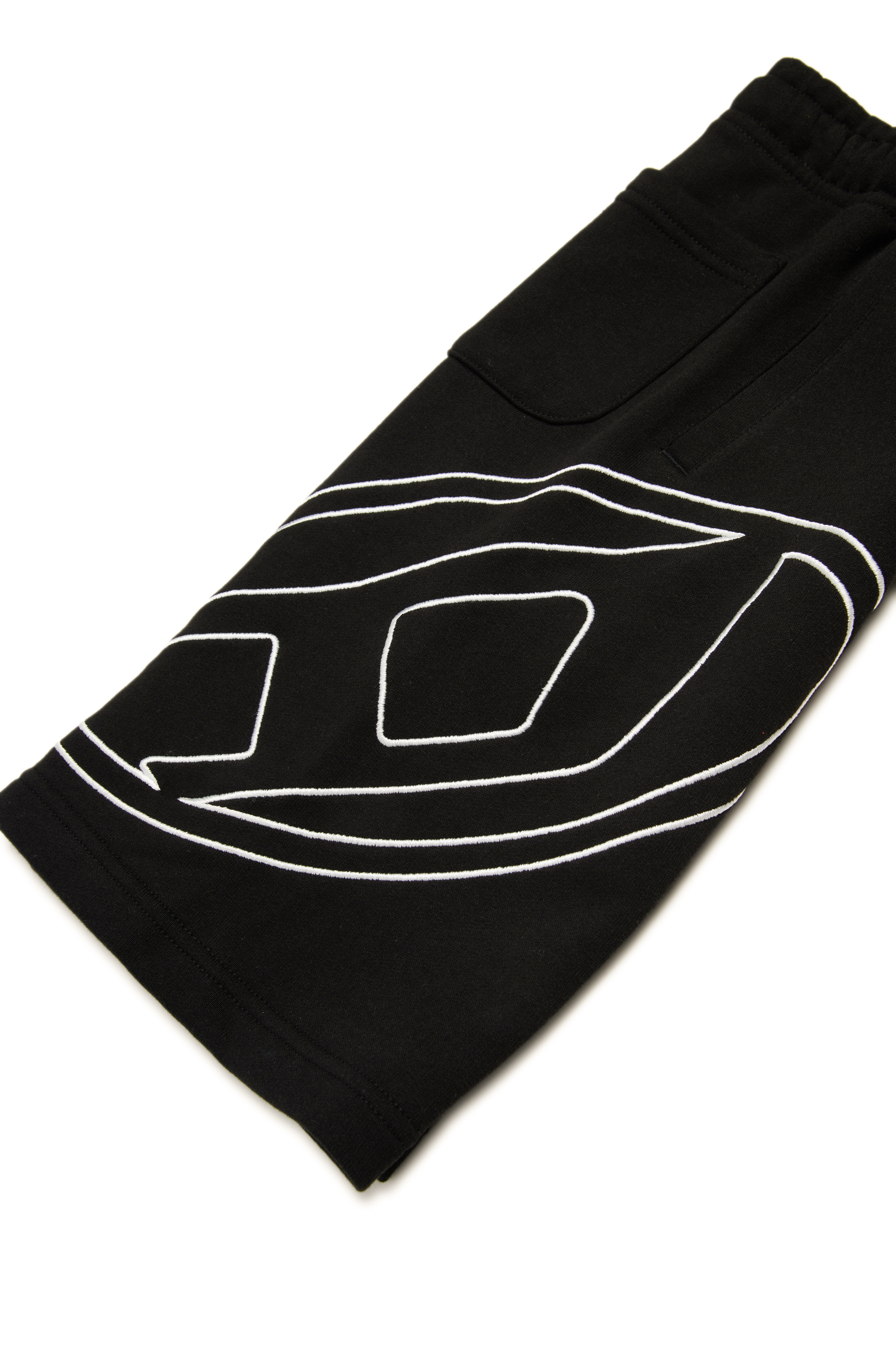 Diesel - PBETTYMEGOVALD, Short de survêtement avec broderie Oval D Homme in Noir - 4