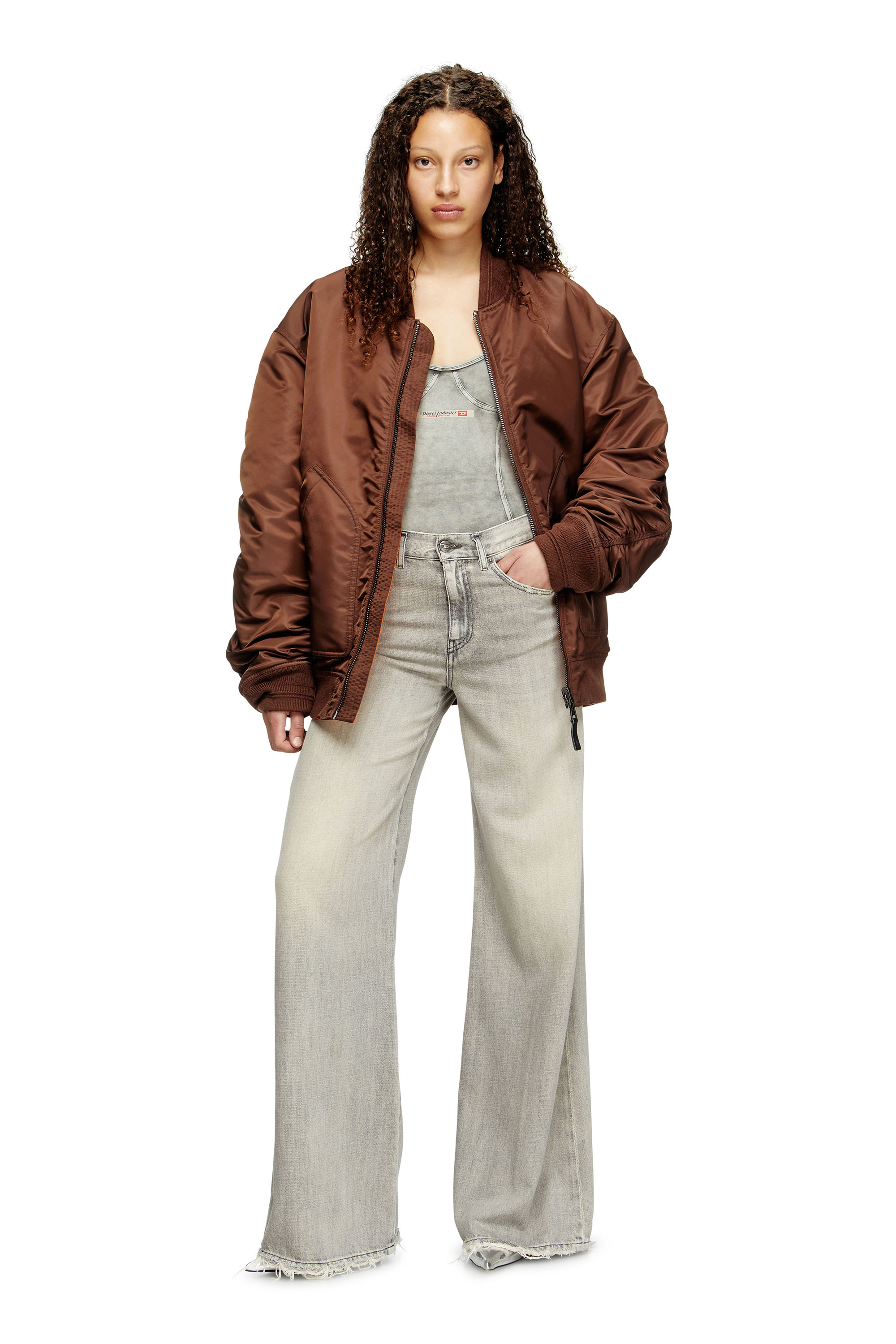 Diesel - Flare Jeans 1978 D-Akemi 068RU Femme, Gris - Image 2