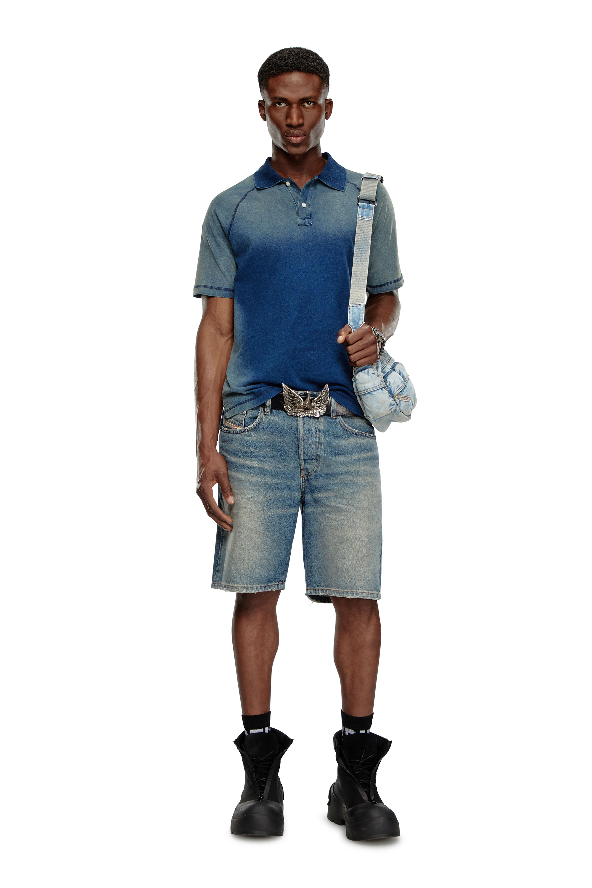 Diesel - REGULAR-SHORT, Short en denim Homme in Bleu - 2