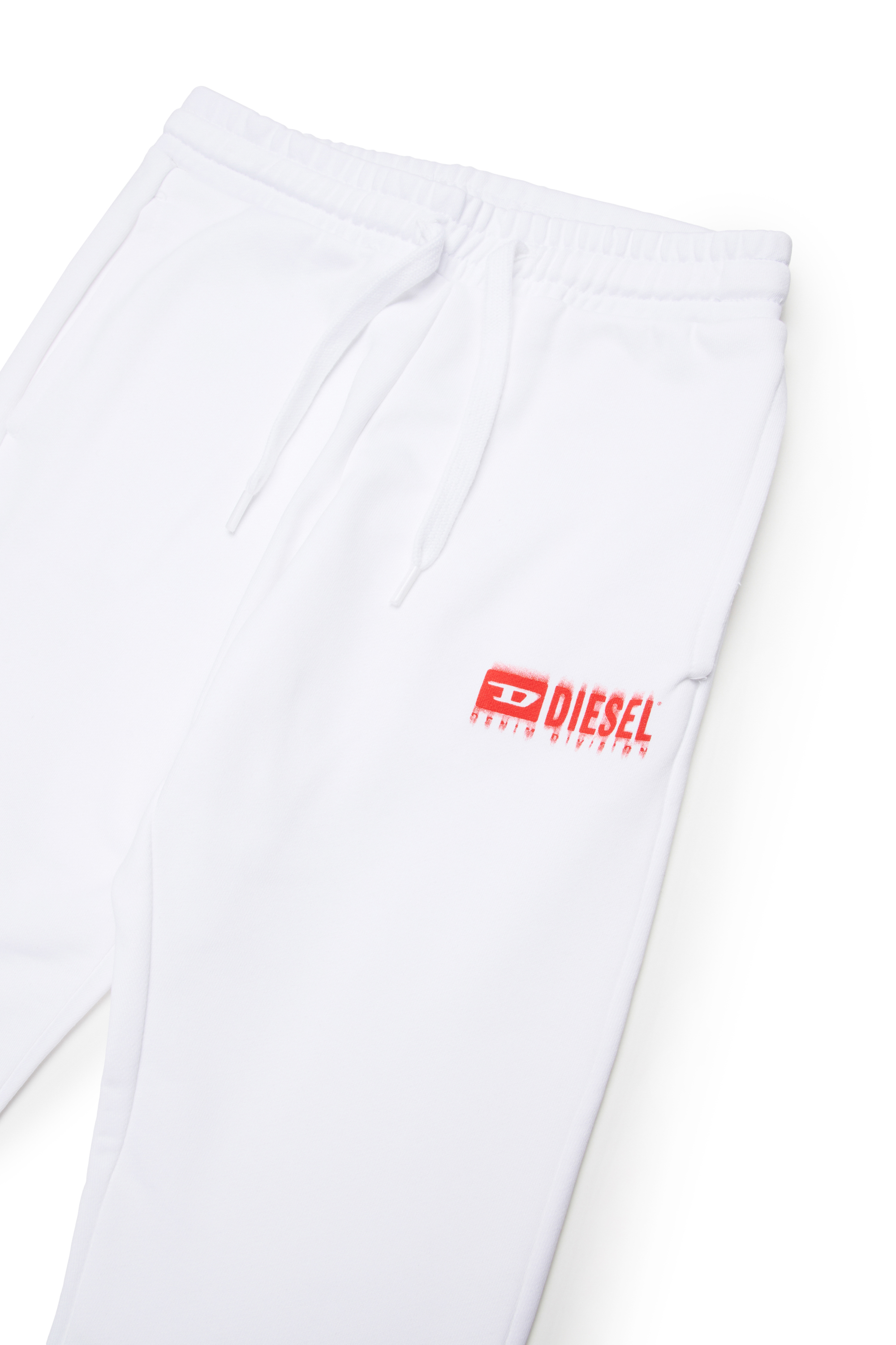 Diesel - PBASEL, Pantalon de survêtement avec logo dégradé Homme in Blanc - 3