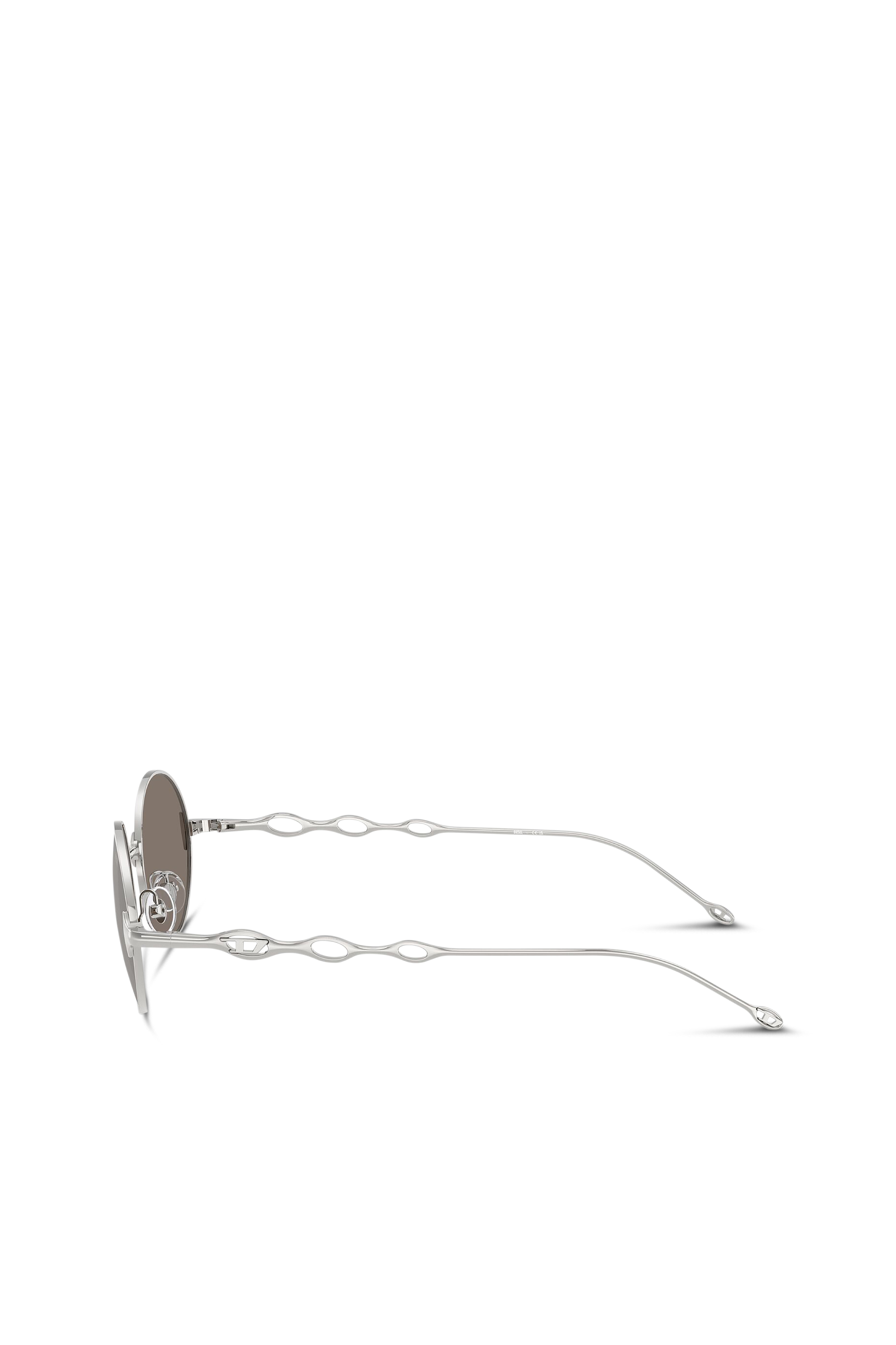 Diesel - 0DL1008, Lunettes de soleil carrées Mixte in Gris argenté - 3