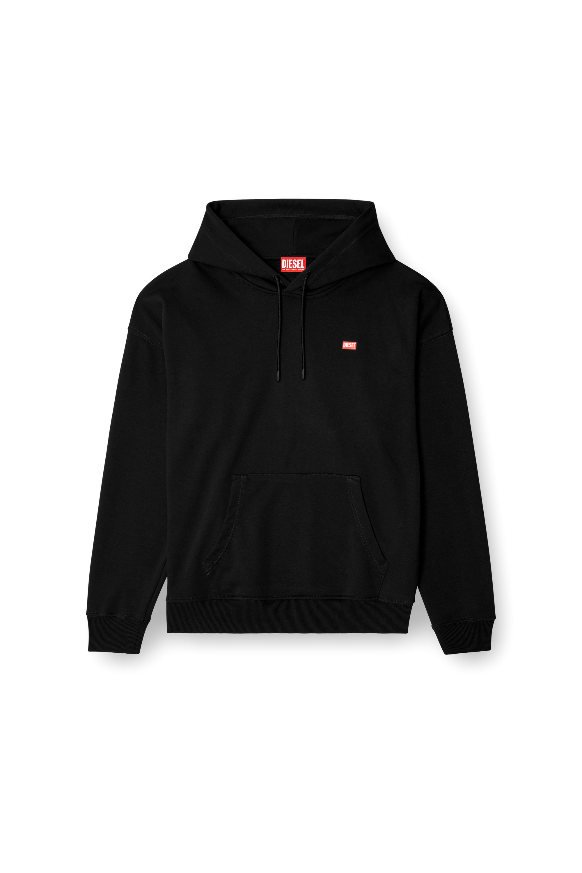 Diesel - S-ROB-HOOD-R1, Sweat-shirt à capuche avec mini logo Homme in Noir - 3