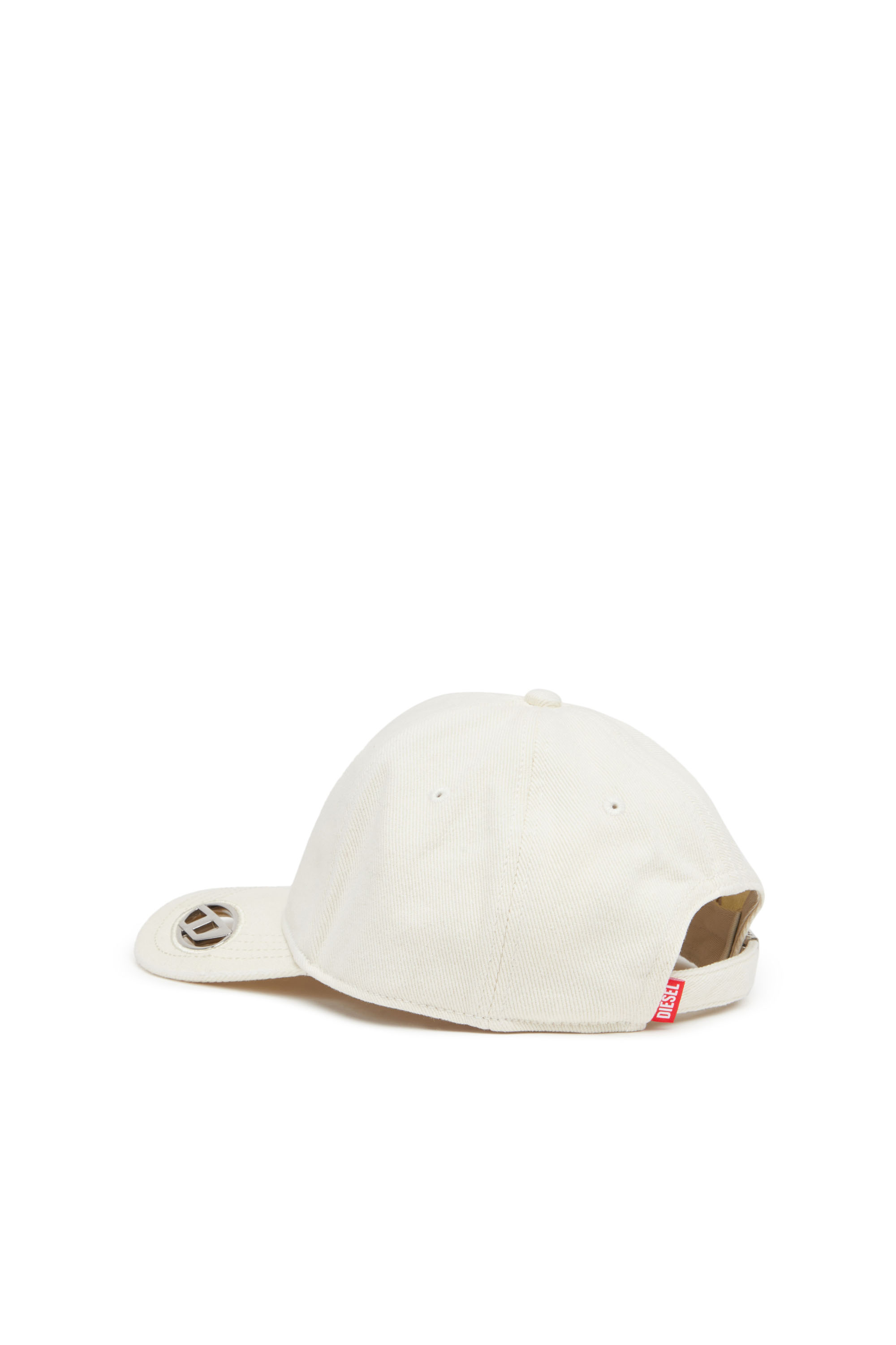Diesel - C-PLAK, Casquette de baseball avec plaque oval D Homme in Blanc - 2