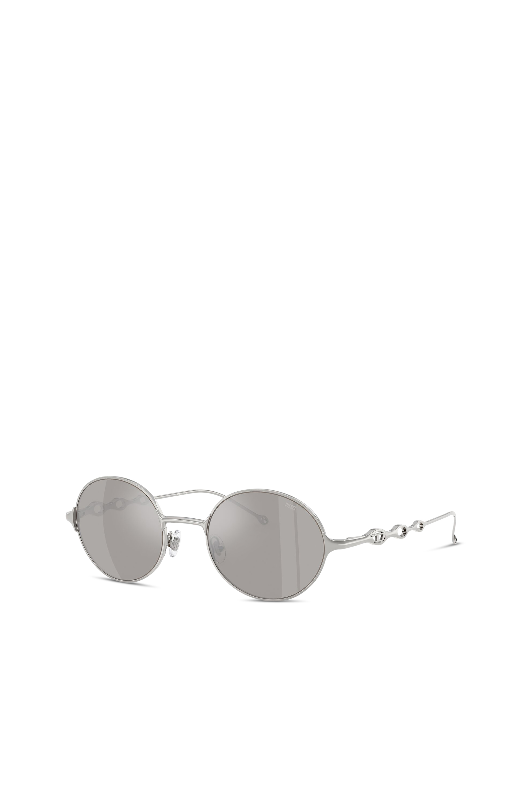 Diesel - 0DL1008, Lunettes de soleil carrées Mixte in Gris argenté - 1