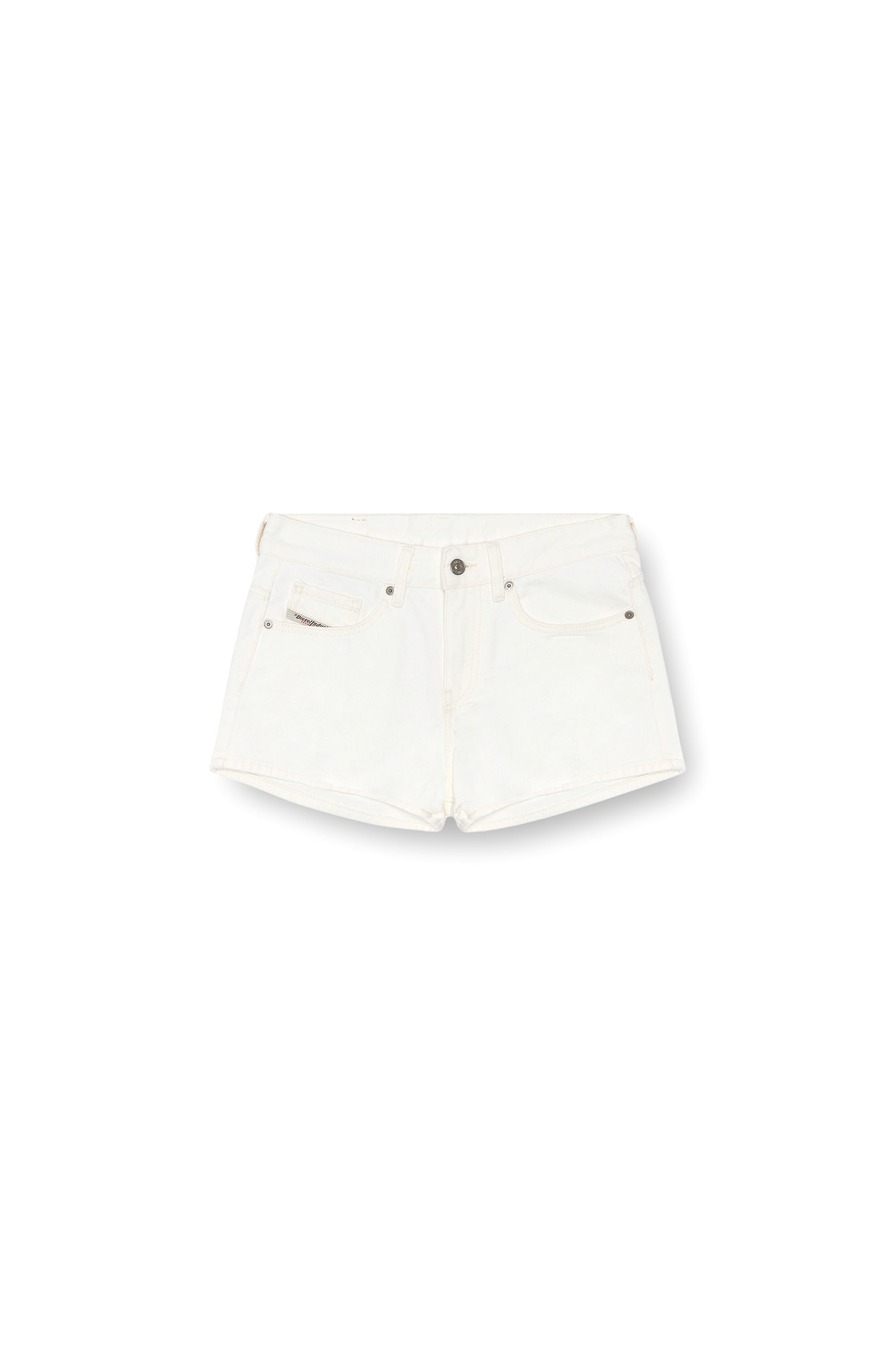 Diesel - DE-YUBA, Short en denim Femme in Blanc - 3